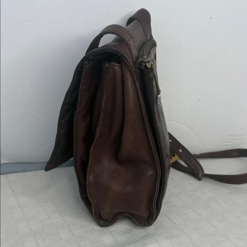Vintage Fossil unisex Leather Bag